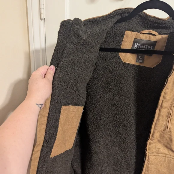 Steelton workwear Sherpa lined canvas vest size XL - Picture 6 of 11